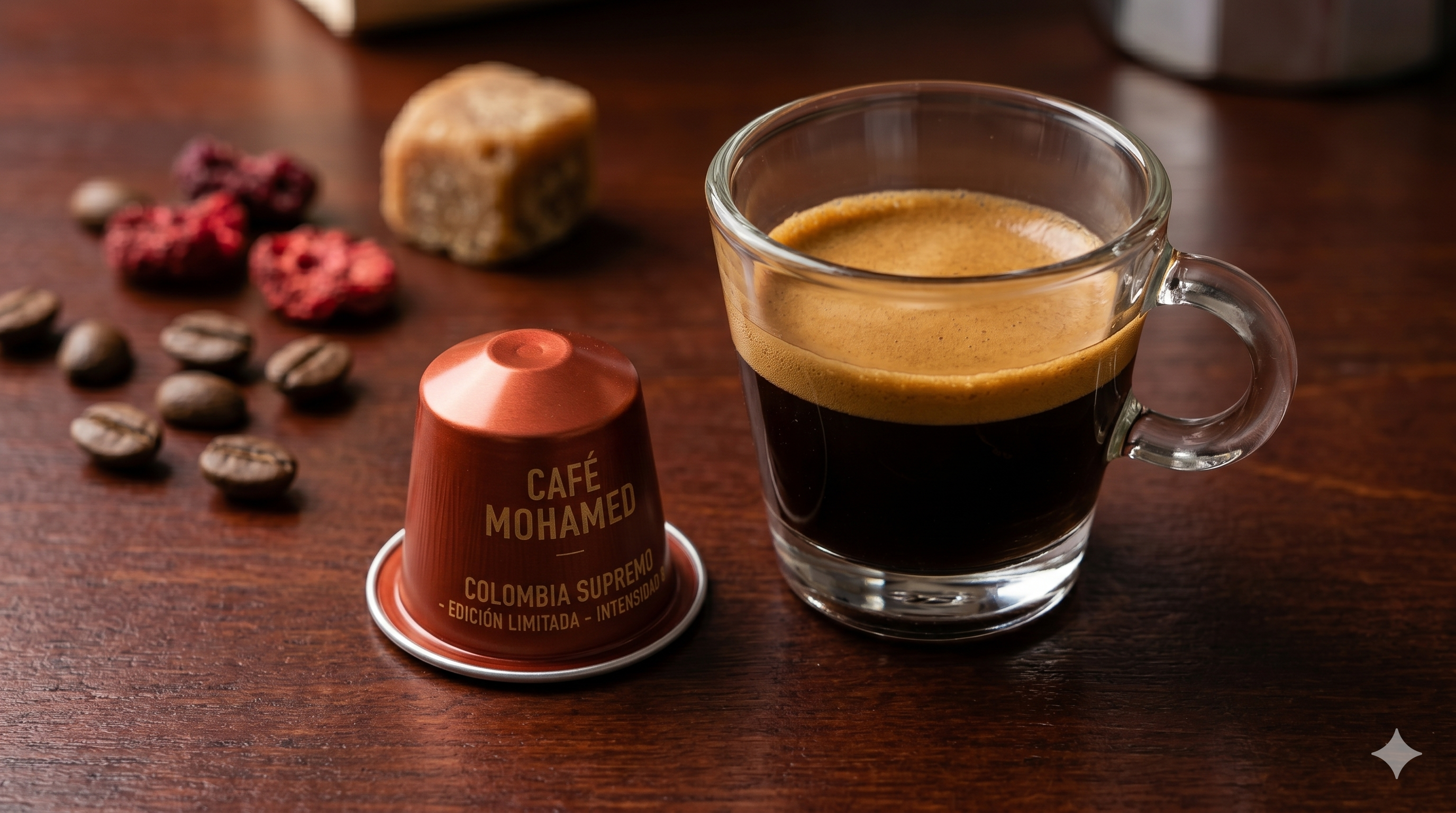Cápsulas de café compatibles Nespresso origen Colombia intensidad 8