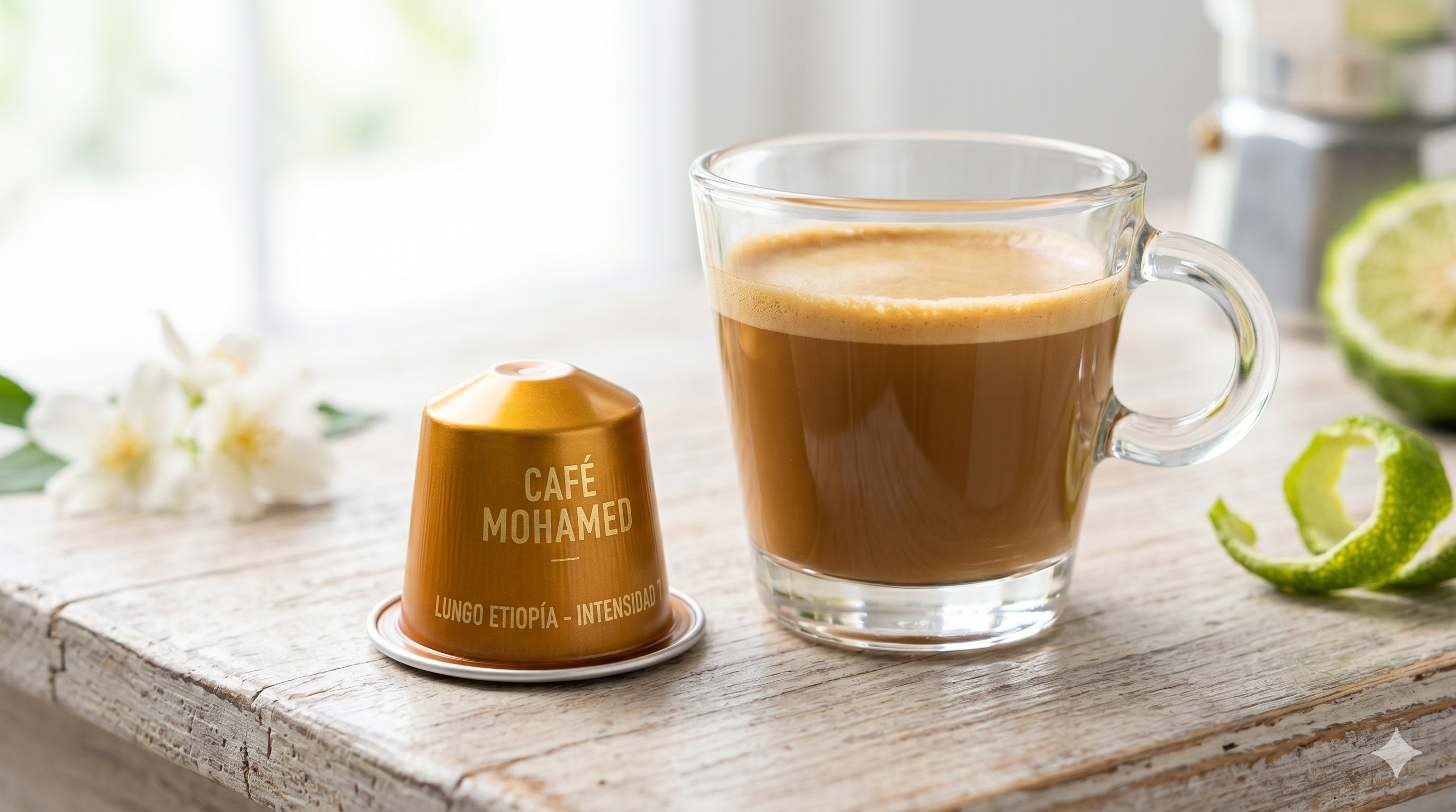 Cápsulas de café compatibles Nespresso origen Etiopía intensidad 7